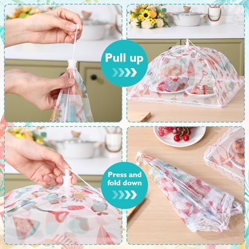 12 Pcs Mesh Food Covers for Outside Pop-up Tents, Summer - Image 3