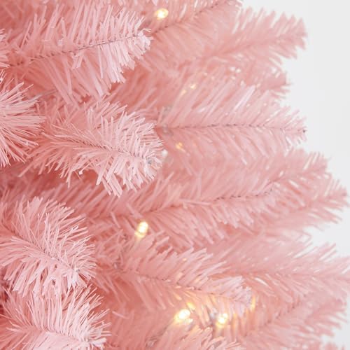 Pre-Lit Artificial Christmas Tree 4Ft, Battery Operated Desktop Xmas Tree with 70 LED 210 Branch Tips Mini Christmas Tree Decoration Indoor Outdoor - Image 4