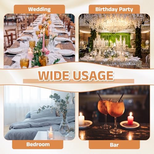 uxcell Hurricane Candle Holder (H:5.9" OD:3.4"), Pillar Floating Candles Holder Clear Glass Cylinder Flower Vases for Table Centerpiece Wedding Party Home Decoration 2Pcs - Image 5