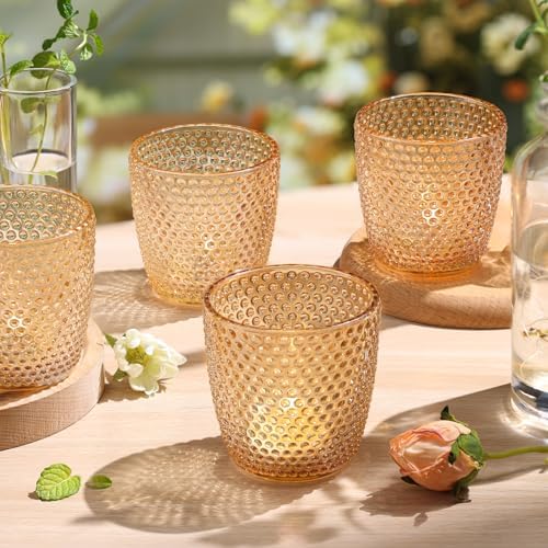 Volens Gold Votive Candle Holder for Table Centerpiece-12 Pcs Large Votives - Image 4