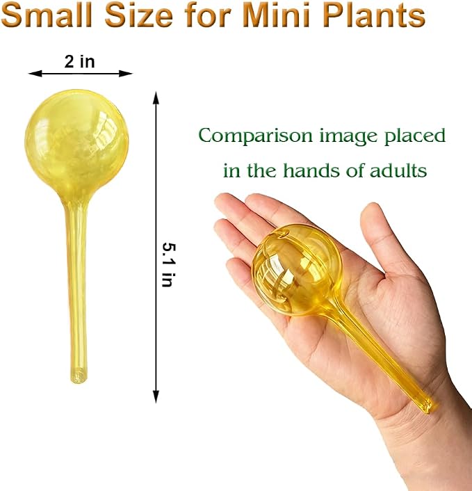 Plant Watering Devices, 6pcs Plastic Plant Watering Globes, Plant Waterer Self Watering Bulbs for Indoor Outdoor Plants