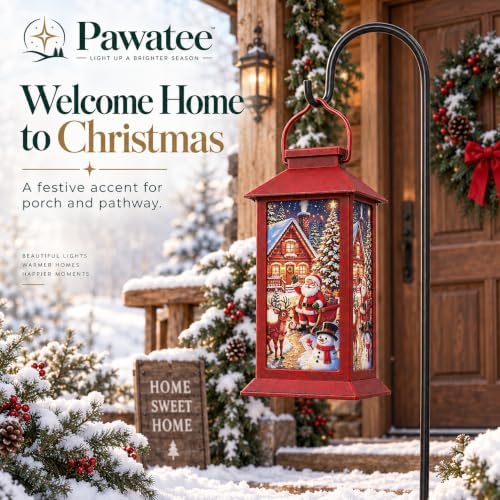 Christmas Solar Lanterns Outdoor Waterproof, Hanging Lights Garden Decor - Image 4