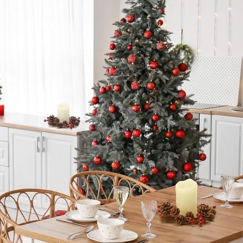 Daifunli 2 Pcs Christmas Pinecone Candle Rings Winter Pinecone Red Berry Vintage Wreath for Pillar 3.5 Inch Candle Holder for Autumn Fall Thanksgiving Winter Christmas Rustic Table Centerpiece Decor - Image 6