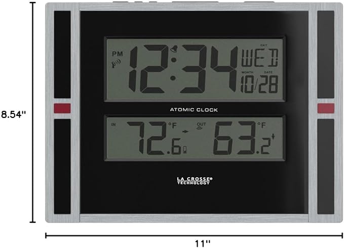 La Crosse Technology Indoor/Outdoor Thermometer & Atomic Clock (513-149)