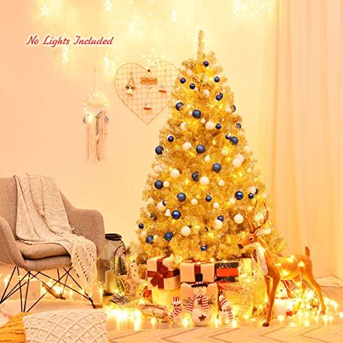 Goplus 6ft Artificial Christmas Tree with 1036 Branch Tips, Unlit - Image 2