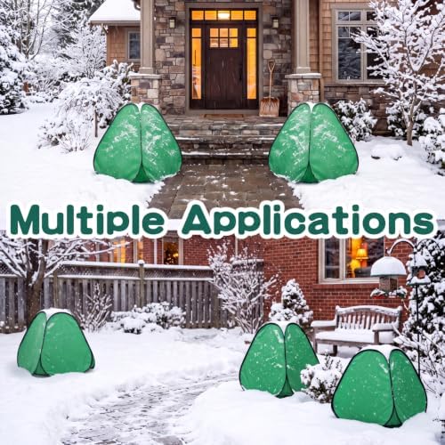 4 Pcs Plant Covers Freeze Protection,22 x 22 x 24 in,Bright Green - Image 6