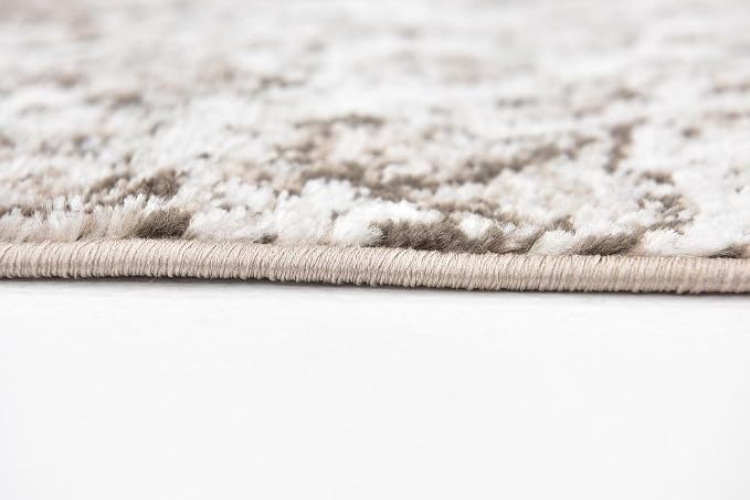 Unique Loom Sofia Collection Area Rug - Grace (2' x 9' 10" Runner, Brown/ Ivory)