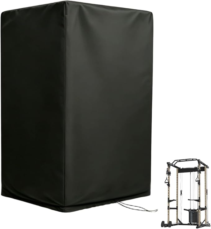 Gym Rack Cover with Waterproof Zipper for Squat Rack 47"-110"W | Waterproof Dustproof Heavy Duty Oxford Fabric,Gym Equipment Storage Cover for Workout Machine Outdoor Use