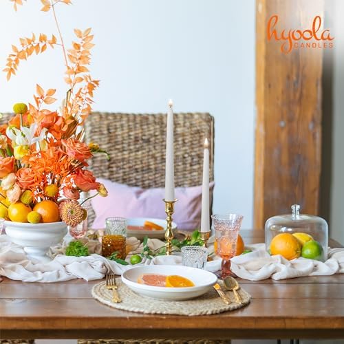 12 Pack Tall Taper Candles - 12 Inch White Dripless, Unscented Dinner Candle - Paraffin Wax with Cotton Wicks - 10 Hour Burn Time - Image 6