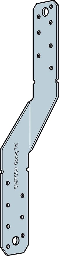 Simpson Strong-Tie MTS12Z MTS 12 in. 16-Gauge ZMAX Galvanized Medium Twist Strap (Pack of 100)