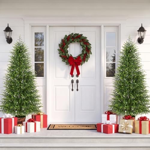 BLEUM CADE 6FT Christmas Tree with Pot, Norfolk Pine Christmas Tree Decor - Image 6