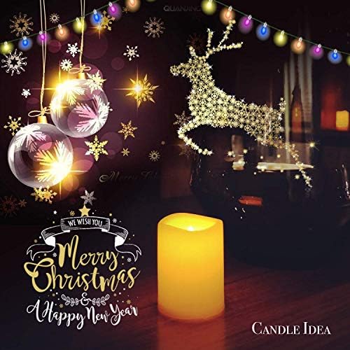 Flameless Votive Candles with Remote Control and Timer Bulk Set of 10 Tealight Candles/Realistic Outdoor Flickering Battery Operated LED Tea Lights (Batteries Included) 200Hours - Image 2