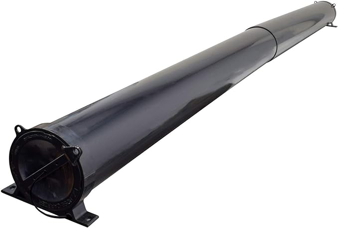 Valterra A04-5094BK RV Adjustable EZ Hose Carrier with Lockable Door Cap, Black