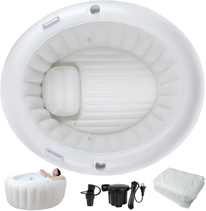 Birth Pool in Marshmallow – Premium Birth Tub with Electric Air Pump & Liner, Birthing Pool for Home Birth,Doula or Midwife Home Birth Kit, Multi-Functional Pool for Relax