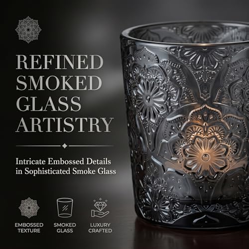 Gray Mandala Glass Tealight Holders, 12 Pack - Image 4
