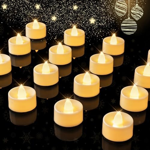 BEICHI 12Pack Battery Operated Tea Lights with Timer, 6H Timer Built-in by BEICHI