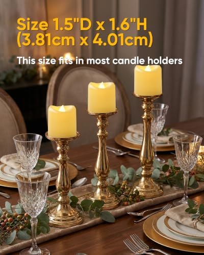 5plots 50Pack Ivory Flameless Votive Candles, Fake Electric Candles - Image 4