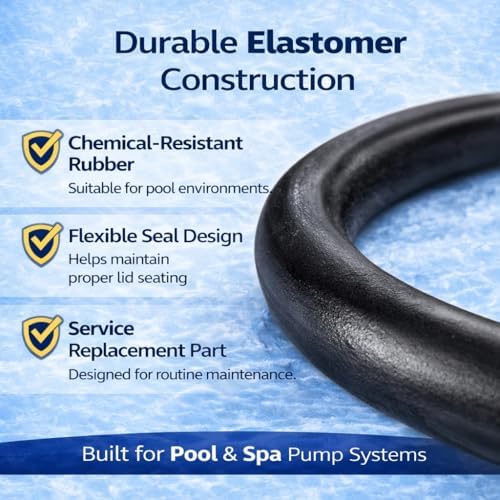 350013 Lid O-Ring Replacement – Compatible with WhisperFlo & IntelliFlo Pool and Spa Pumps – Pump Trap Lid Seal