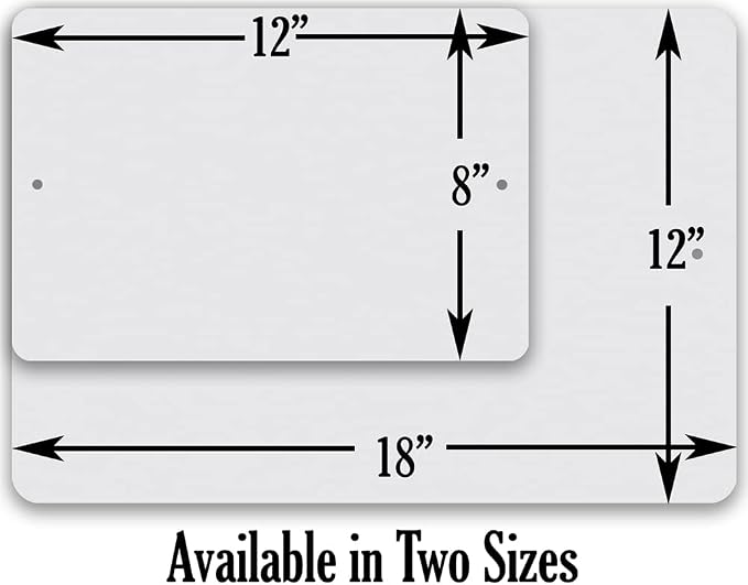 Personalized - Little Dude Den - Customized Boy's Room Decor, Shark Warning Signs for Kids Bedroom and Playroom, Great Baby Shower and Birthday Gifts, 8x12 Indoor or Outdoor Durable Metal Sign
