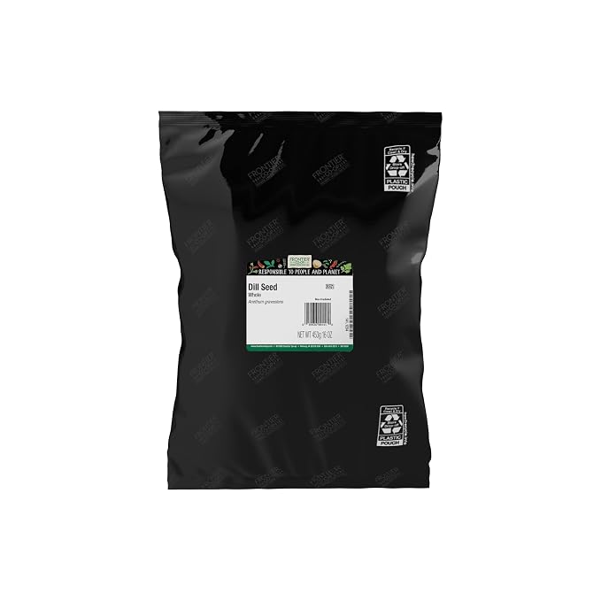 Frontier Co-op Whole Dill Seed, 1-pound Bulk Bag, Great for Pickling and Canning, Non Irradiated, Kosher