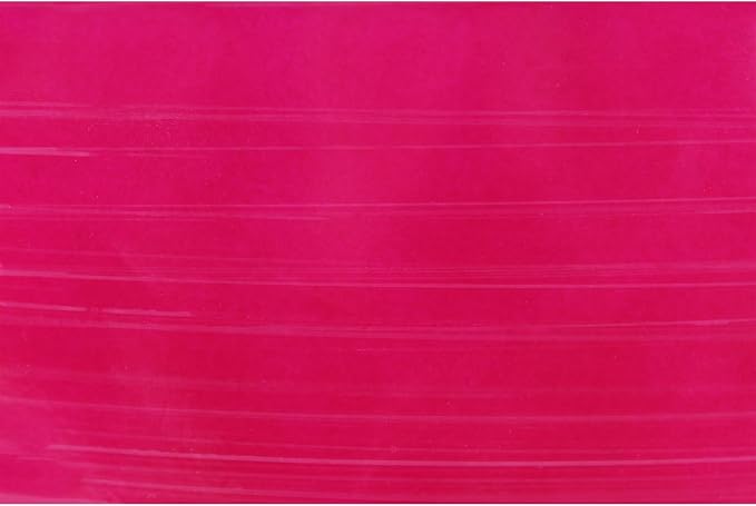 Garden Elements Indoor/Outdoor Glazed Brushed Happy Plastic Planter, Large, Bright Pink, 15"