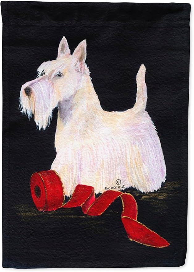 Caroline's Treasures SS8553GF Scottish Terrier Garden Flag Mailbox Flag Decorative Yard Flag Banner Outside Patio Artwork Yard Flower Beds, Garden Size, Multicolor