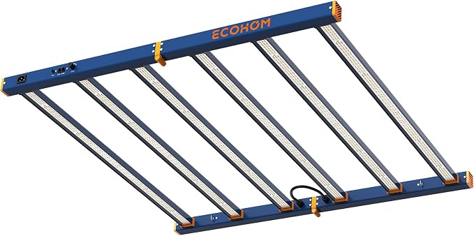 ECOHOM 720W Full Spectrum LED Grow Light, Pro Bar Style Daisy Chain Lights, for 5x5ft Grow Tent, Dimmable, Foldable & Hanging Growing Lamp for Indoor Plants Seedlings, Veg and Bloom