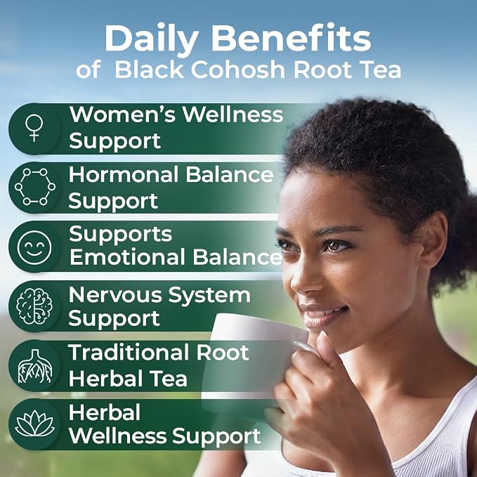 2 oz. Black Cohosh Tea Black Cohosh Root Herbal Tea (Actaea Racemosa) - 56g