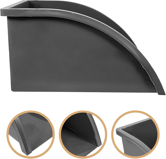 Uonlytech Rainwater Downspout Gutter Connector Water-Collecting Dustpan for Outdoor Drainage Easy Installation Durable Gutter Splash Block Grey 4.34X3.18X2.32 Inch