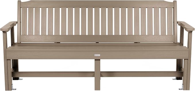 Sequoia Professional Commercial Grade Exeter Garden Bench, 6ft, Woodland Brown