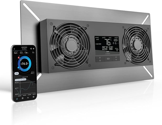 AC Infinity AIRTITAN T8, Crawlspace Basement Ventilator Fan. | With WiFi App-Compatible Temperature Humidity Controller, IP-55 Rated, Exhaust