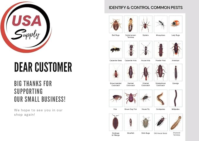 OneGuard Multi MoA Concentrate 1 Quart - Long-Lasting Insect Control | Premium USA Supply Gloves for Safe Eradication | USA Supply Pest ID Card