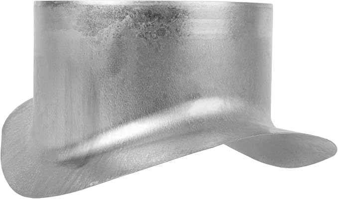 Repa Market Round 90 Degree Splitter for 10” Duct - 6" Outlet Branch Connector - Galvanized Steel Saddle Takeoff, Heavy Duty Supply/Exhaust Air Ventilation Duct Work Collar, Range Hood Duct Adapter