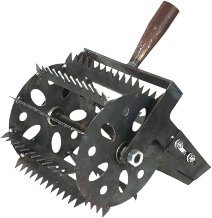 Weeds Roller Manual Weeder Tool Labor Saving Rolling Lawn Aerator Weeds Remover for Soil Loosening Yard Planting Lawn Work