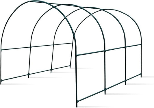 YardGrow Greenhouse Frames for Larger Hot Garden House Support Arch Frame Climbing Plants/Flowers/Vegetables Outdoor (12x7x7 FT)