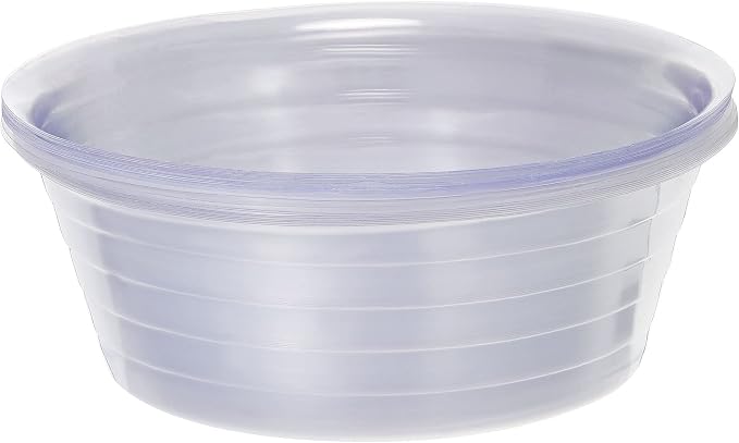 MECCANIXITY Plant Pot Saucer 11 Inch Plastic Round Flower Drip Tray for Indoor Outdoor, Clear Pack of 20