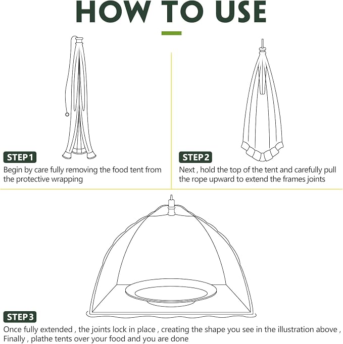 Sawysine 4 Pack Mesh Plant Cover Reusable Screen Cloche Dome Plant Protector Tent Collapsible Umbrella for Outdoor Garden Greenhouse Vegetable Flowers Strawberry from Animals(24 x 24 Inch,Green)