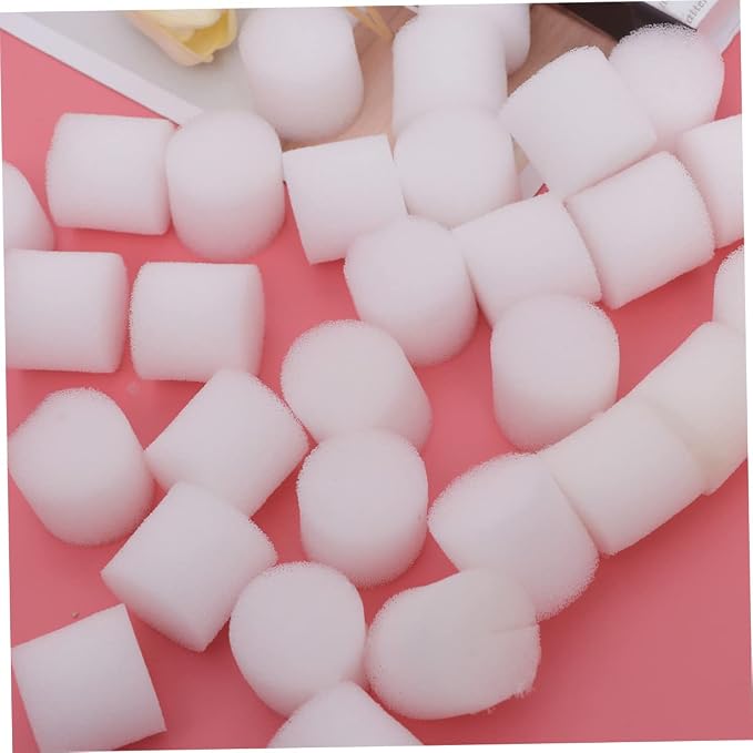 ORFOFE 200PCS Germination Gardening Tools Aquaponics Growing Sponge Plants Growing Accessories hydroponic Starter Cubes Planted Sponge Planting Sponge Foam White Tray Cylindrical