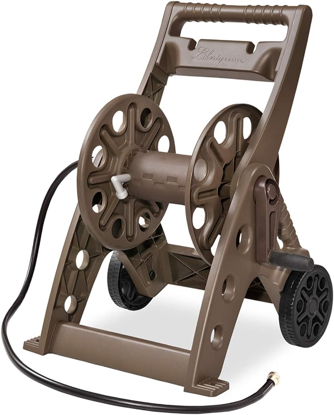 Liberty Garden Products 514 Two Wheel, Hose Cart, Plastic,bronze (Assembly required)