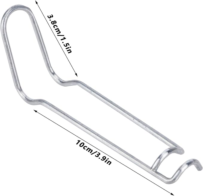Stainless Steel Plant Support Spring Clips, 30 Pack, Greenhouse Fixing Clamps for Home Garden