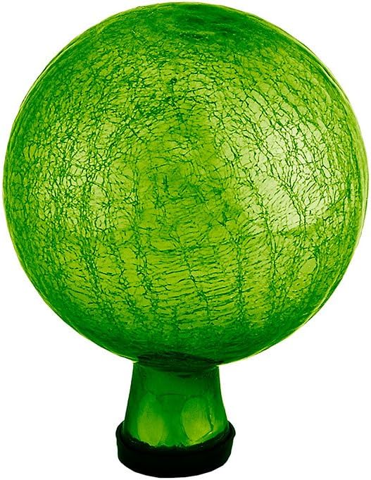 Achla Designs 6-Inch Crackle Gazing Globe Ball, Fern Green