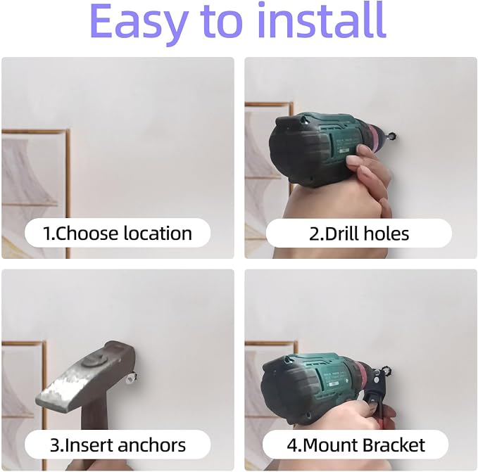 30 Pack Heavy Duty Steel Storage Hooks - Wall Mount Garage Hanger & Organizer for Bikes, Tools, Ladders, Bulk Items, Ropes and More