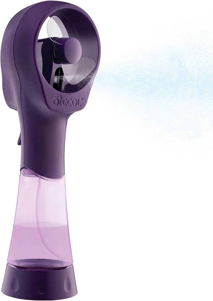 O2COOL FML0001 Elite Misting Fan, Purple