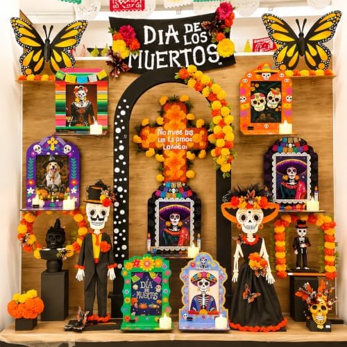 Junkin 6 Sets/12 Pcs Dia De Los Muertos Wall Decorations Picture Frames by Junkin