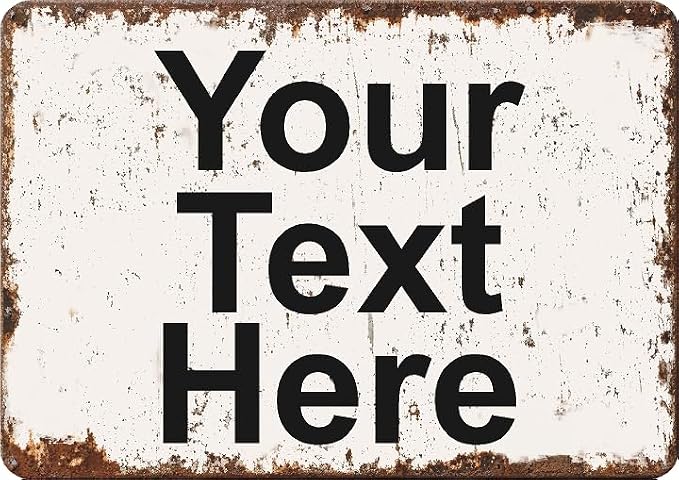 Custom Metal Signs Address Personalized, Door, Porch Sign, Delivery. For Outside Or Inside Use. Our Metal Are UV Printed .040 Solid Aluminum. Home Office Yard Man Cave by AV Grafx. (6x8 Rustic)