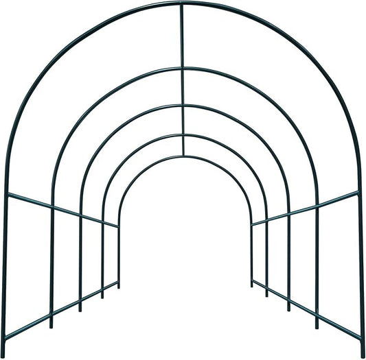 YardGrow Large Size Metal Garden Arbor Arch for Various Climbing Plant Roses Vines Birthday Wedding Party Decoration Pergola Arbor Climbing Support Frame (13x7x7.2 FT)