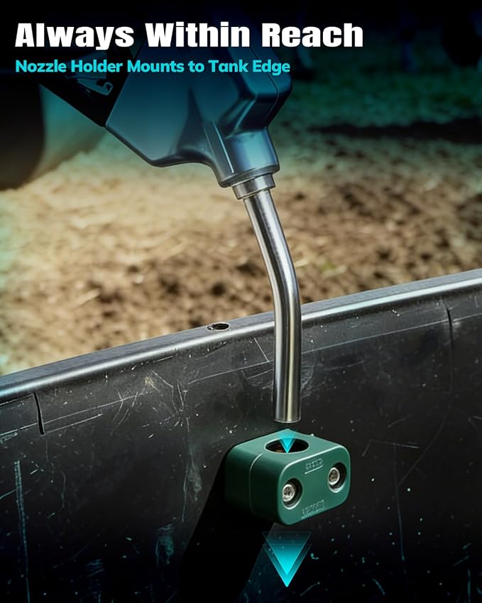 Auto Shut-Off Water Nozzle Kit for Stock Tank – Automatic Livestock Waterer Valve Prevents Overflow, Fits Horse, Cattle, Goat Farm Water Troughs with Nozzle Holder
