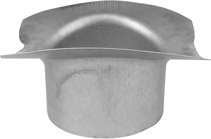 Repa Market Round 90 Degree Splitter for 8” Duct - 4" Outlet Branch Connector - Galvanized Steel Saddle Takeoff, Heavy Duty Supply/Exhaust Air Ventilation Duct Work Collar, Range Hood Duct Adapter