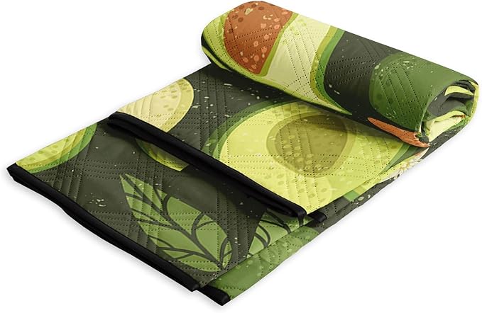 Outdoor Picnic Blanket,Portable Sandproof Waterproof Picnic Mat,Avocado Printed Camping Beach Mat for Sand and Wet Grass Hiking (Avocado S)