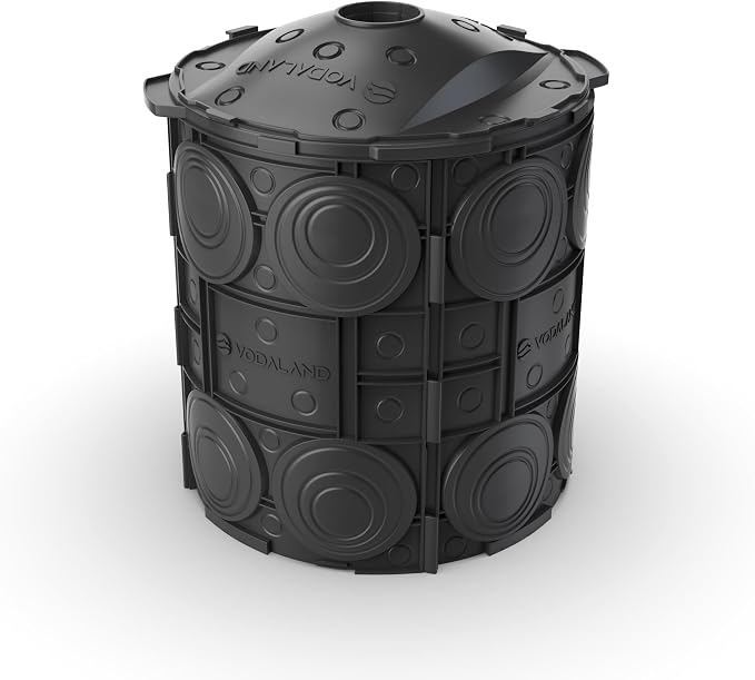 Vodaland- Easy Stormwater Dry Well – Heavy-Duty Modular Drainage Solution with Reinforced Panels, Prevents Flooding & Promotes Groundwater Recharge, Rain Collection, Ideal for Yards & Commercial Use